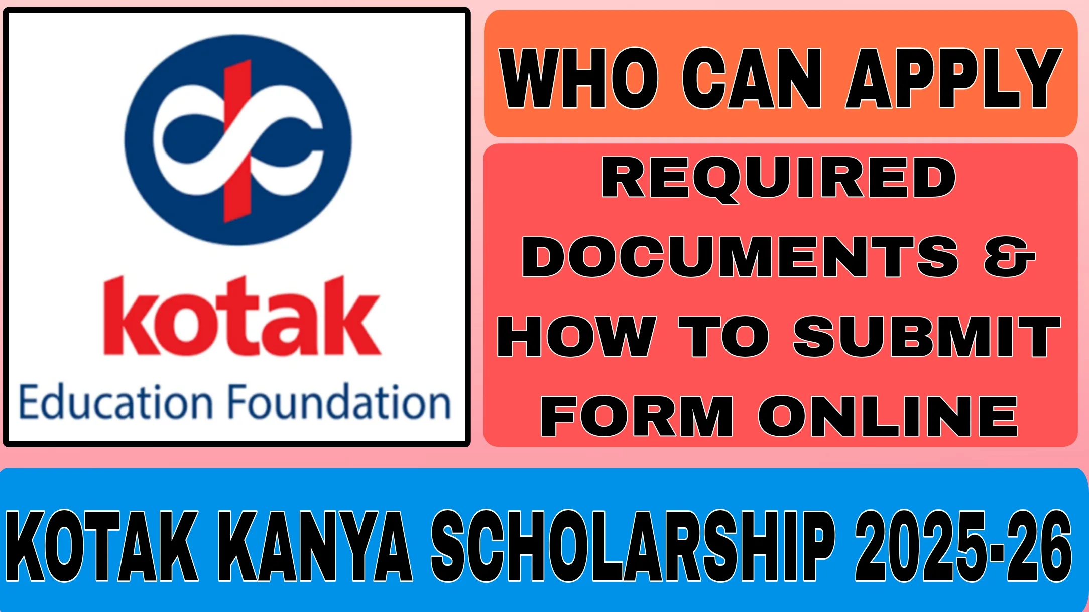Kotak Kanya Scholarship 2025-26
