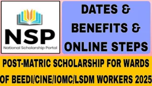 Post-Matric Scholarship Workers 2025